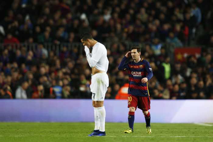 Bilde på Ronaldo og Messi.